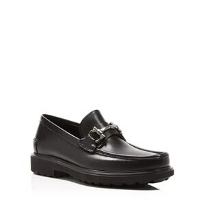 New Salvatore Ferragamo Lug Sole Men Glasgow Moccasin black 8 EE